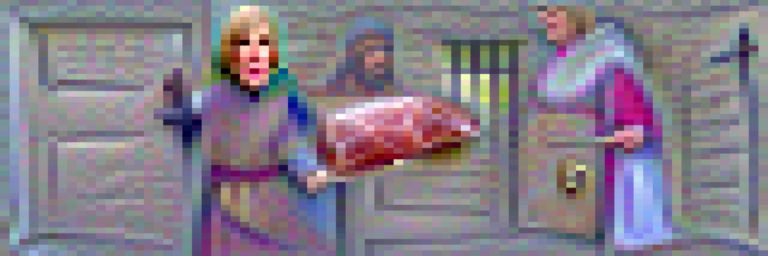 Joan of Ark skipping parole as a door to door frozen meat salesman