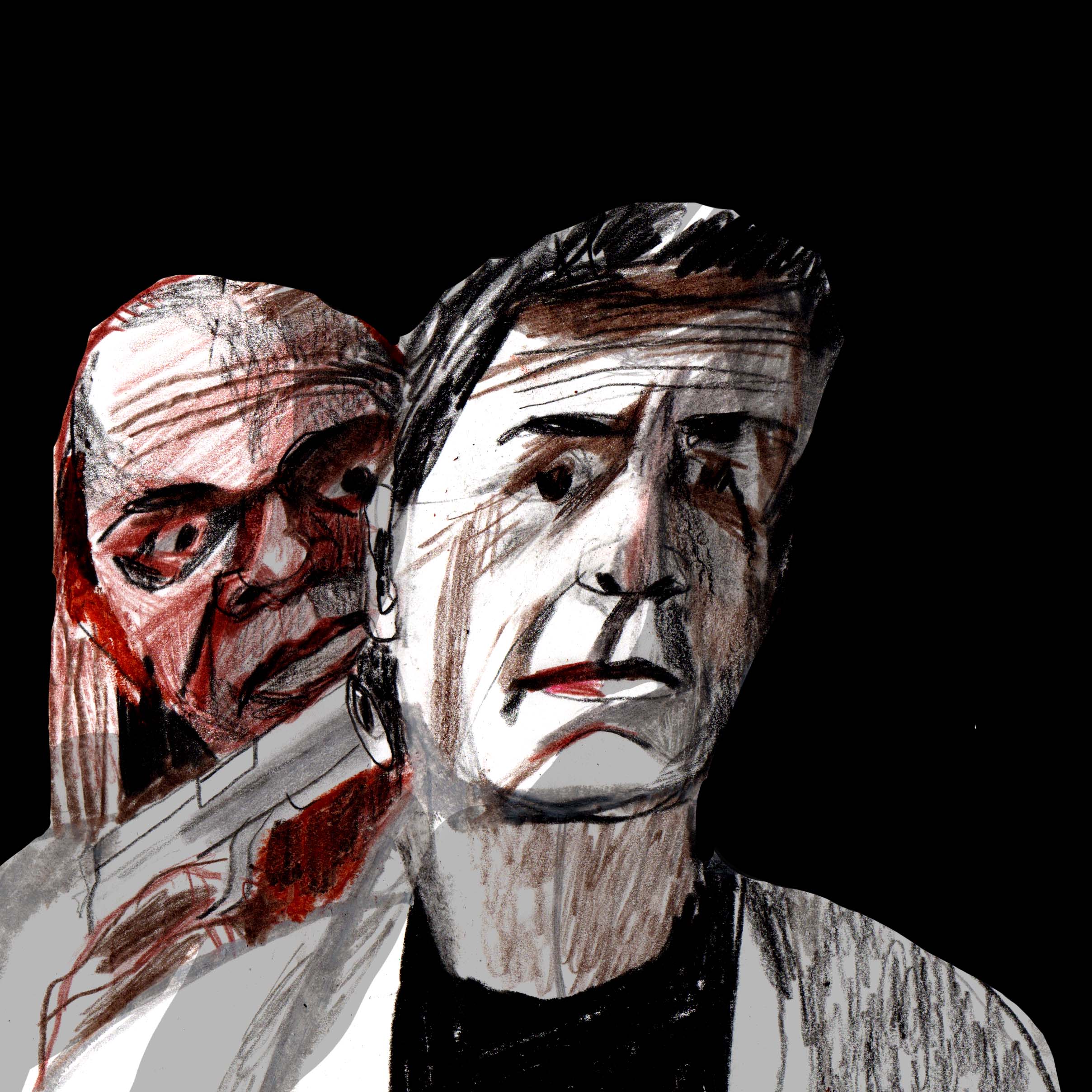Series of illustrations to Tarantino's movie 'Jackie Brown' by Stasia Kotikova 1/3