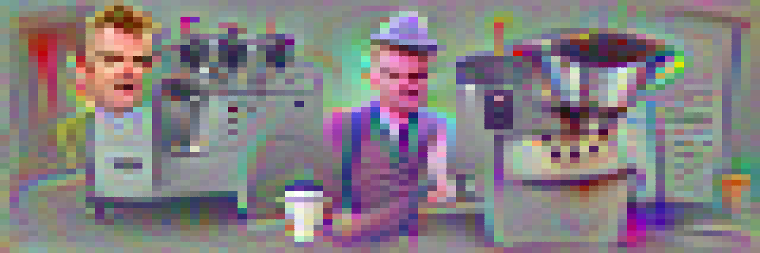 Spike Jones over working a shitty job as a coffee machine