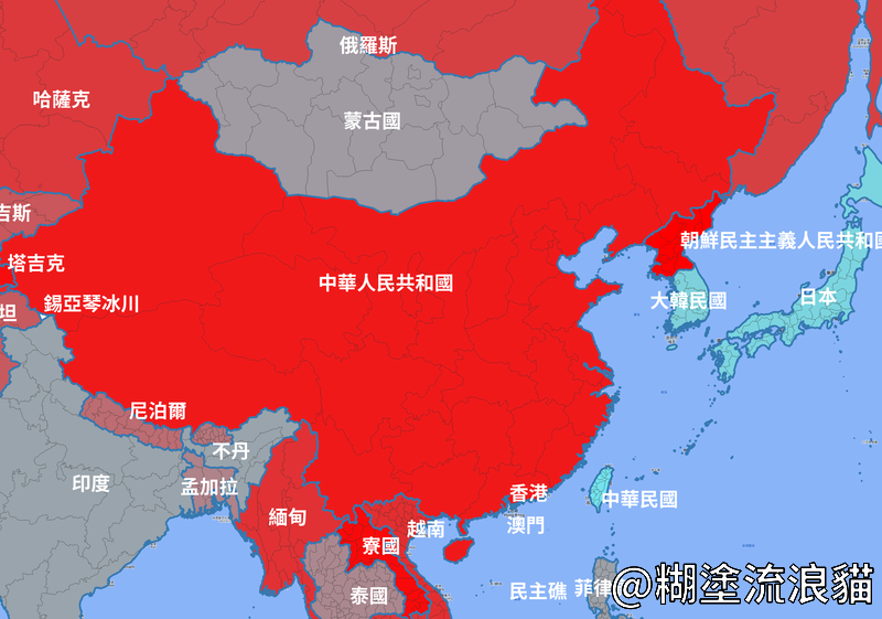 台灣與中國民主指數